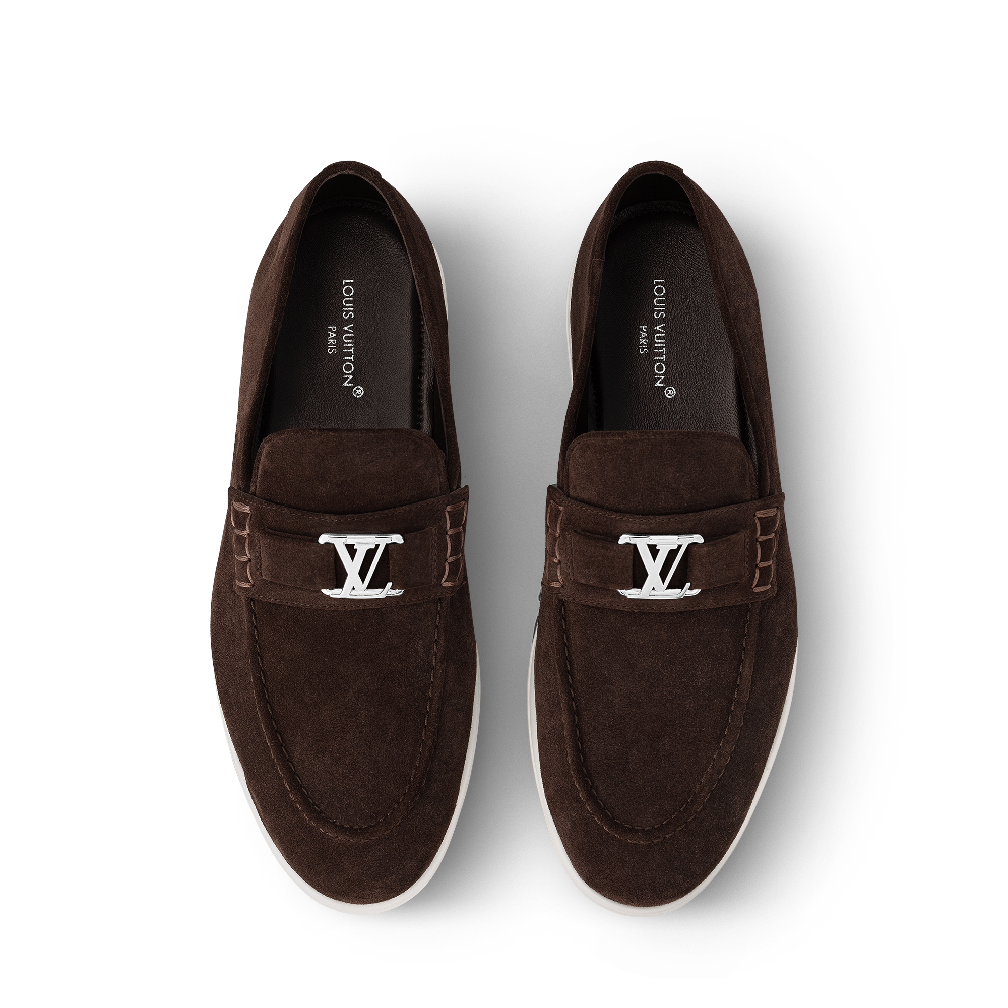 靴 Louis Vuitton Loafers LOUIS VUITTON Major Loafers 'Grey Black Plaid' 1AAN6T